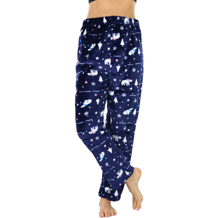 Women's Poly Fabric Ankle Length Pajama Bottoms