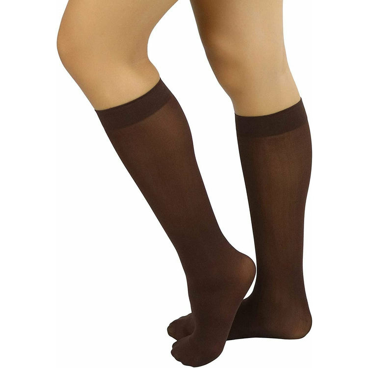Womens Pack of 6 Knee High Trouser Professional Socks