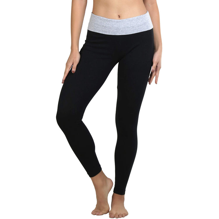 Women's Active Skinny Pants with Fold-Over Waistband